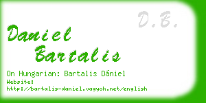 daniel bartalis business card